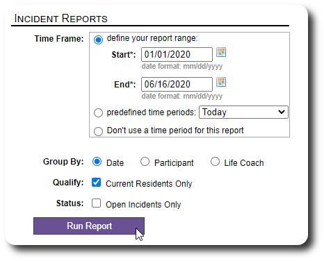 Participant Report